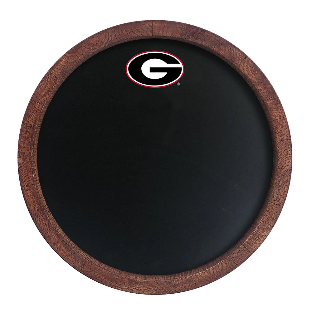 Georgia Bulldogs 20.25'' Round Chalkboard Faux Barrel Top Sign