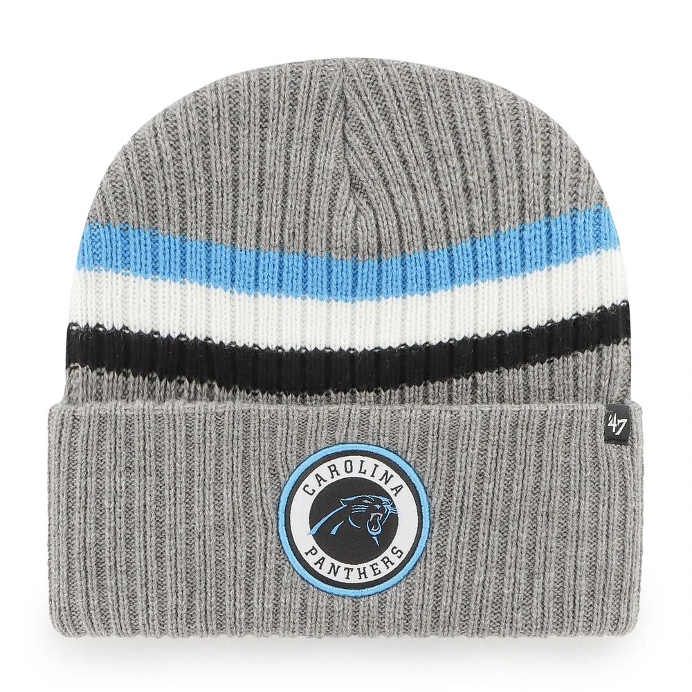 Men's '47 Gray Carolina Panthers Highline Cuffed Knit Hat
