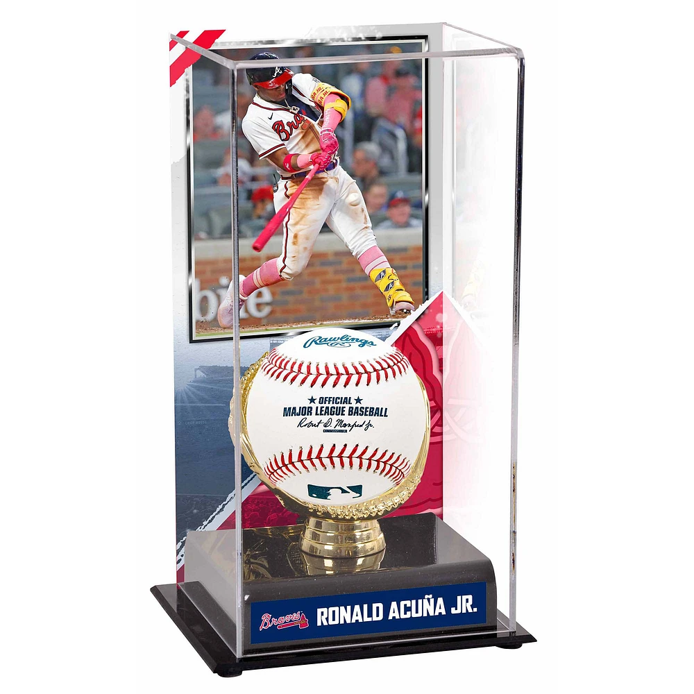 Ronald Acuna Jr. Atlanta Braves Gold Glove Display Case with Image