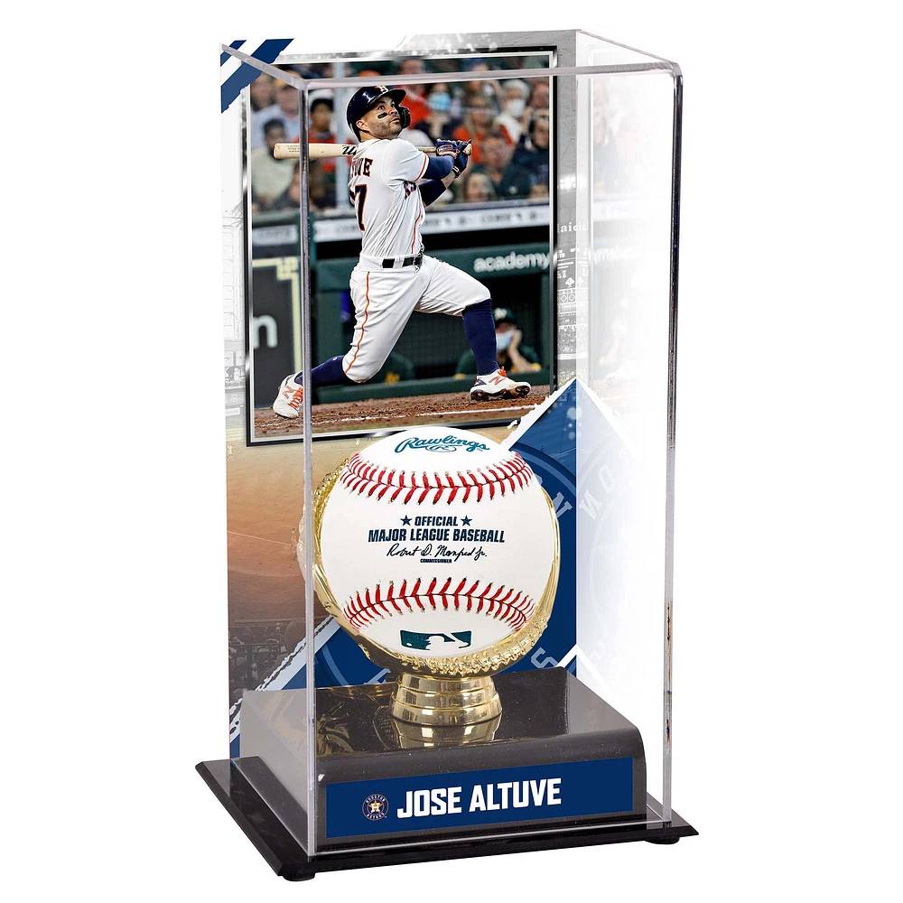 Jose Altuve Houston Astros Gold Glove Display Case with Image