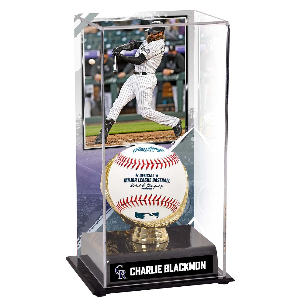 Charlie Blackmon Colorado Rockies Gold Glove Display Case with Image