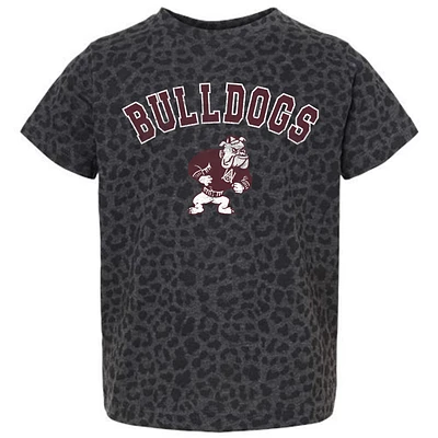 Youth Gameday Couture Leopard Alabama A&M Bulldogs All the Cheer T-Shirt
