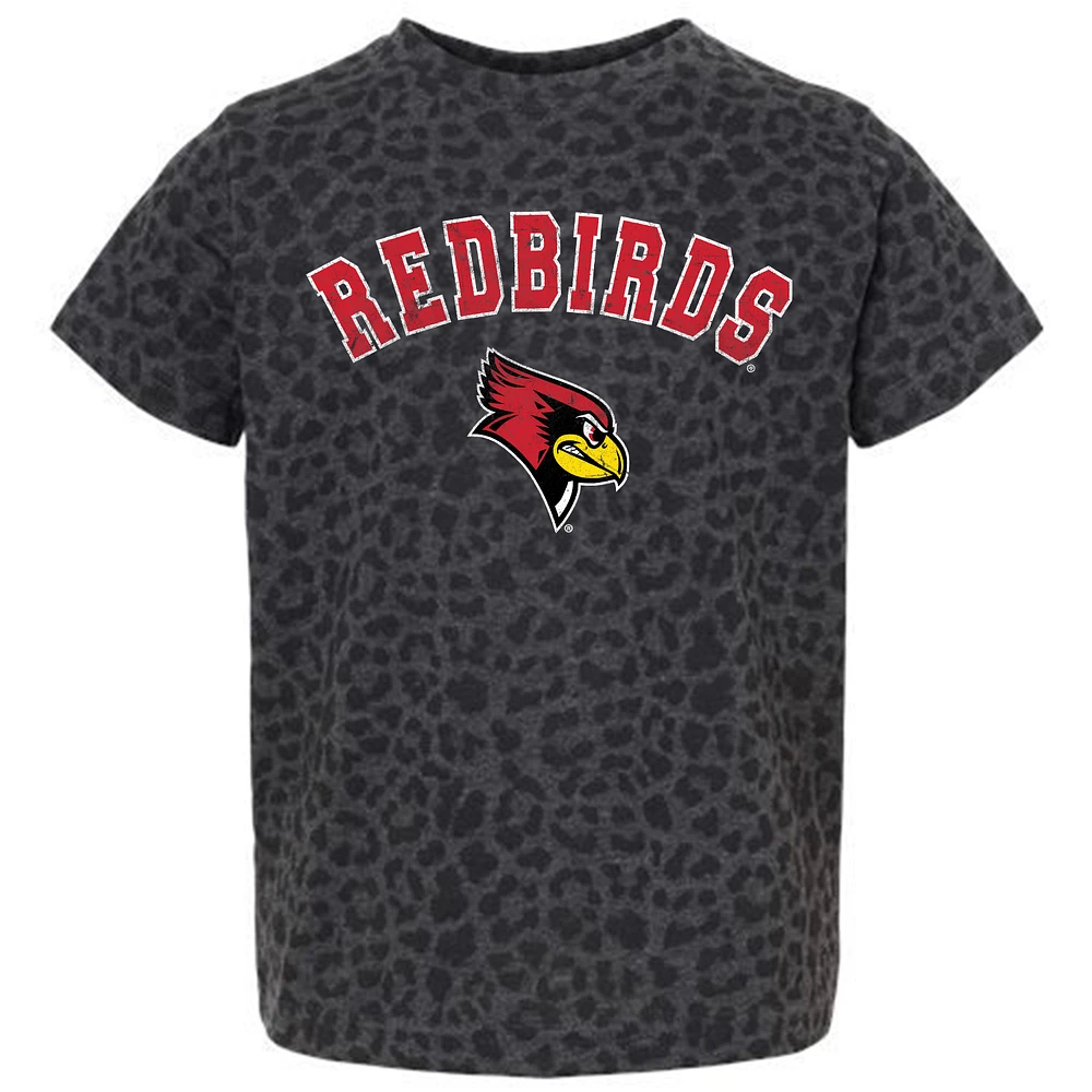 Youth Gameday Couture Leopard Illinois State Redbirds All the Cheer T-Shirt