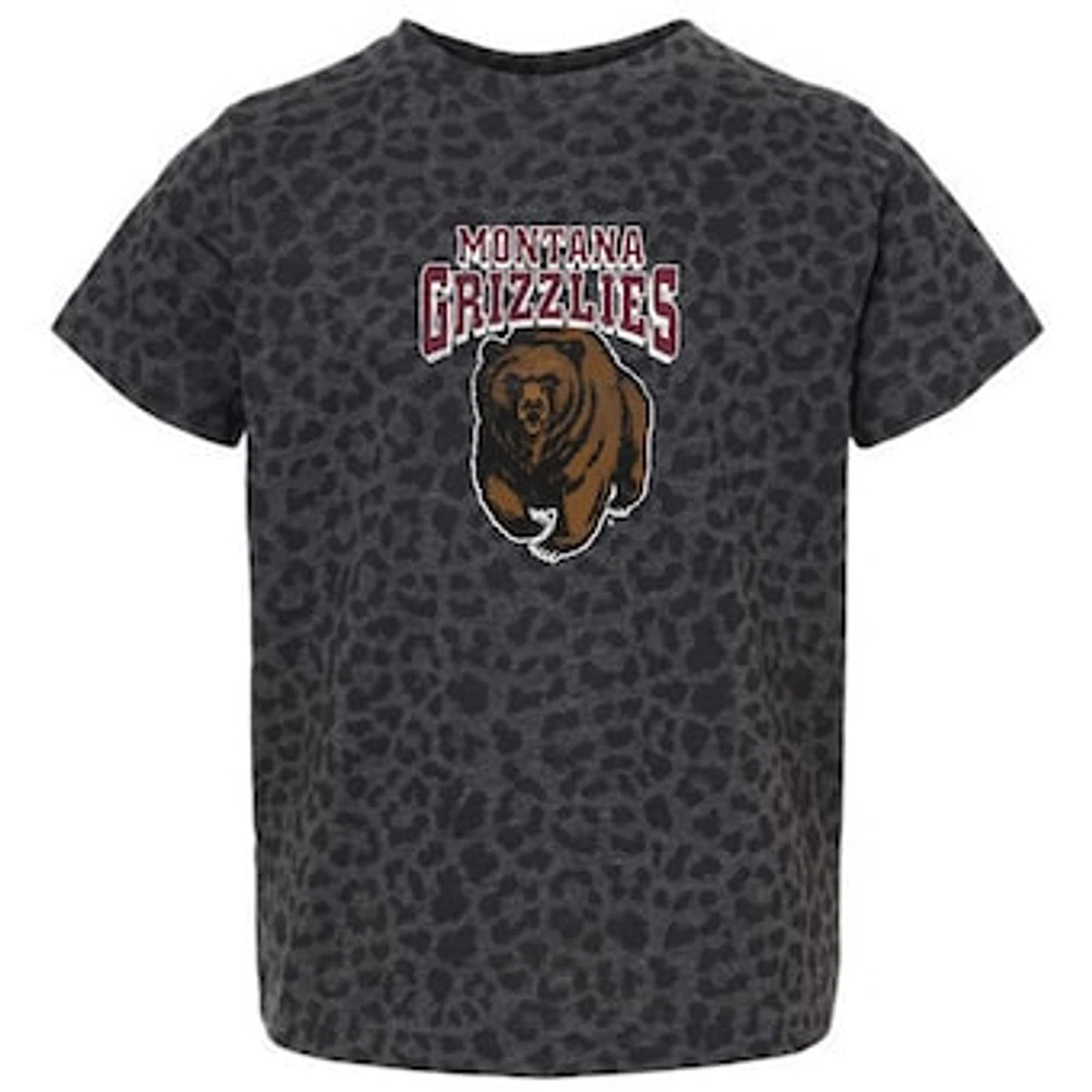 Youth Gameday Couture Leopard Montana Grizzlies All the Cheer T-Shirt