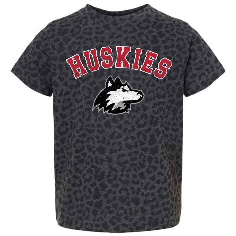Youth Gameday Couture Leopard Northern Illinois Huskies All the Cheer T-Shirt