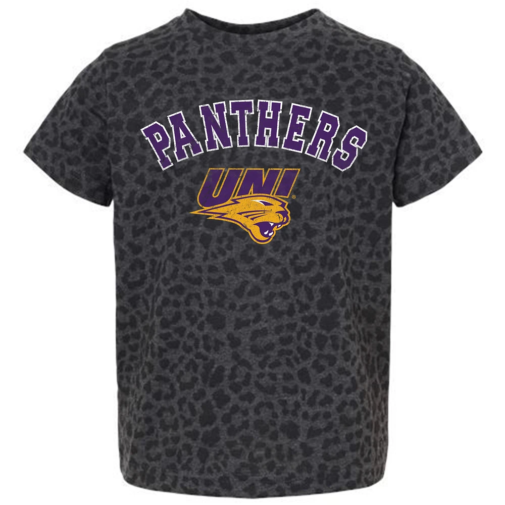 Youth Gameday Couture Leopard Northern Iowa Panthers All the Cheer T-Shirt