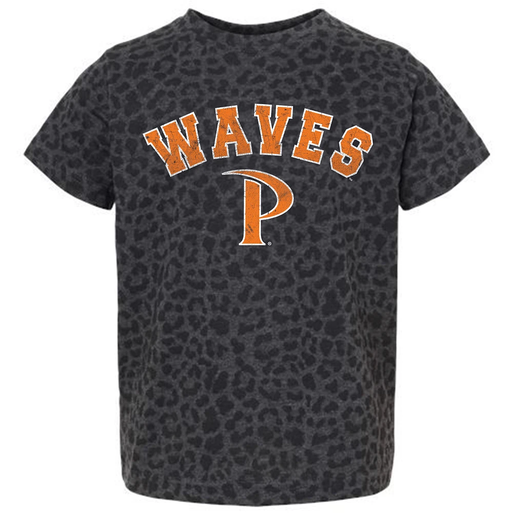 Youth Gameday Couture Leopard Pepperdine Waves All the Cheer T-Shirt