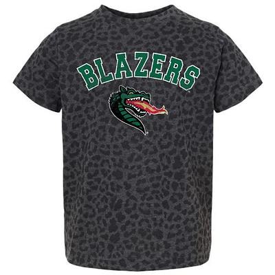 Youth Gameday Couture Leopard UAB Blazers All the Cheer T-Shirt