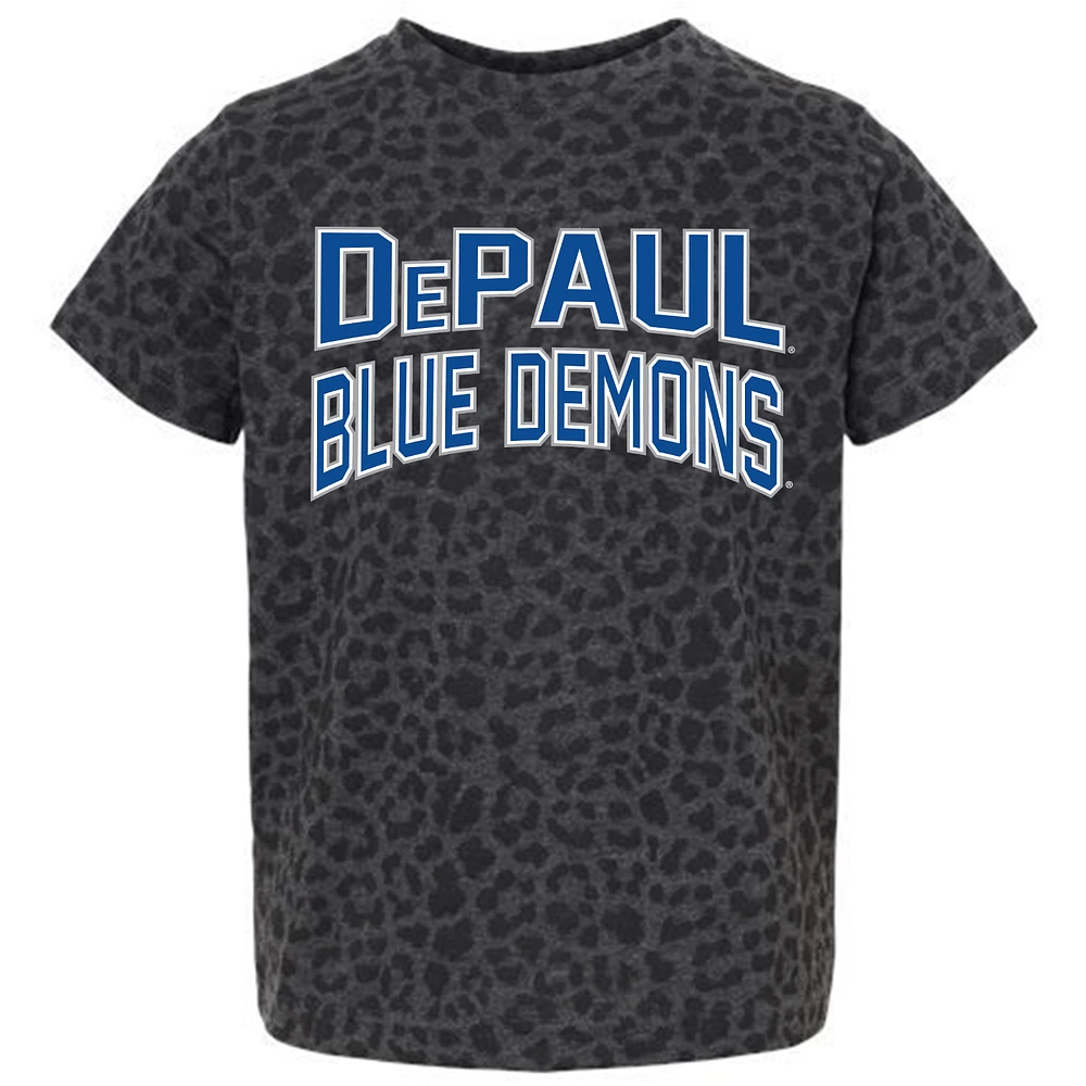 Youth Gameday Couture Leopard DePaul Blue Demons Fan Favorite T-Shirt
