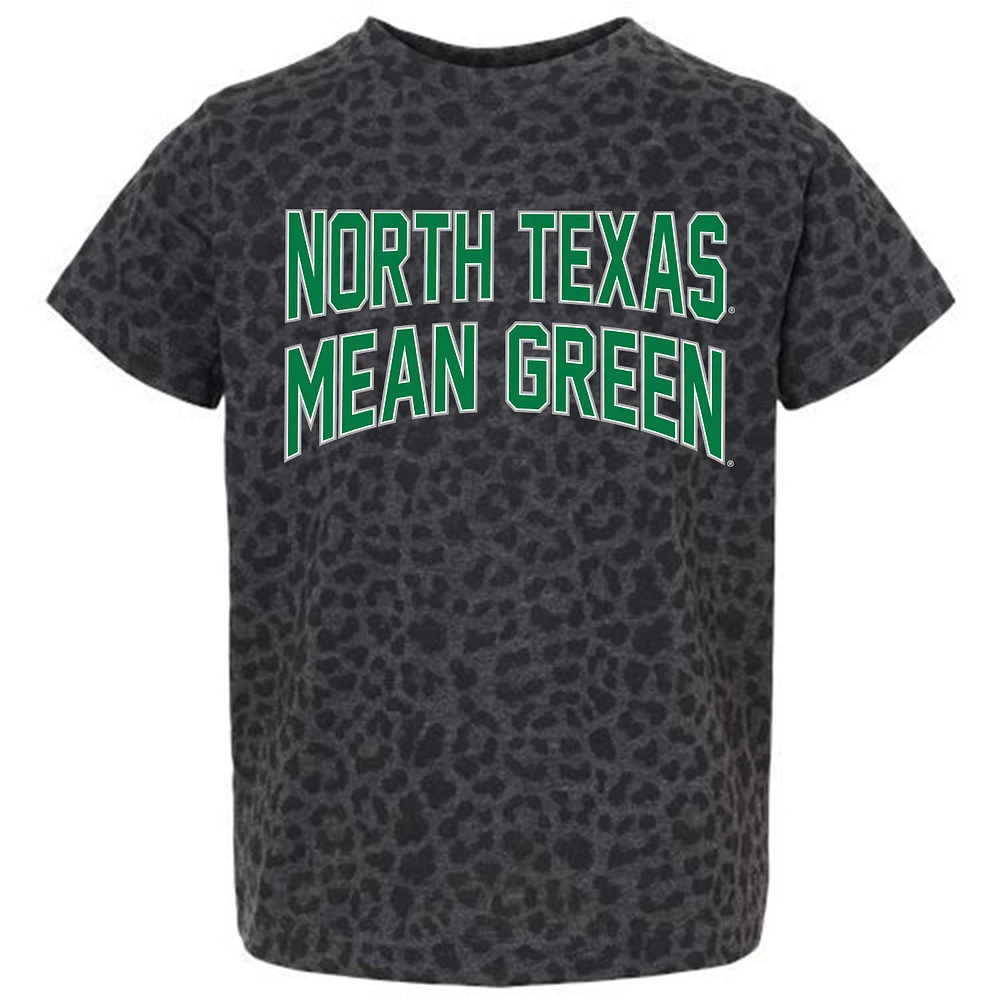 Youth Gameday Couture Leopard North Texas Mean Green Fan Favorite T-Shirt