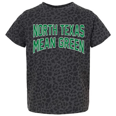 Youth Gameday Couture Leopard North Texas Mean Green Fan Favorite T-Shirt