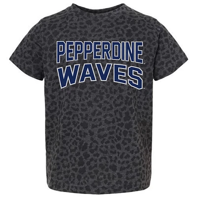 Youth Gameday Couture Leopard Pepperdine Waves Fan Favorite T-Shirt