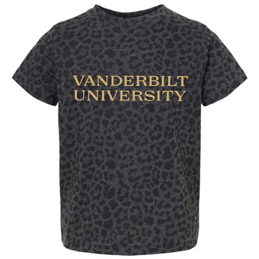 Youth Gameday Couture Leopard Vanderbilt Commodores Fan Favorite T-Shirt