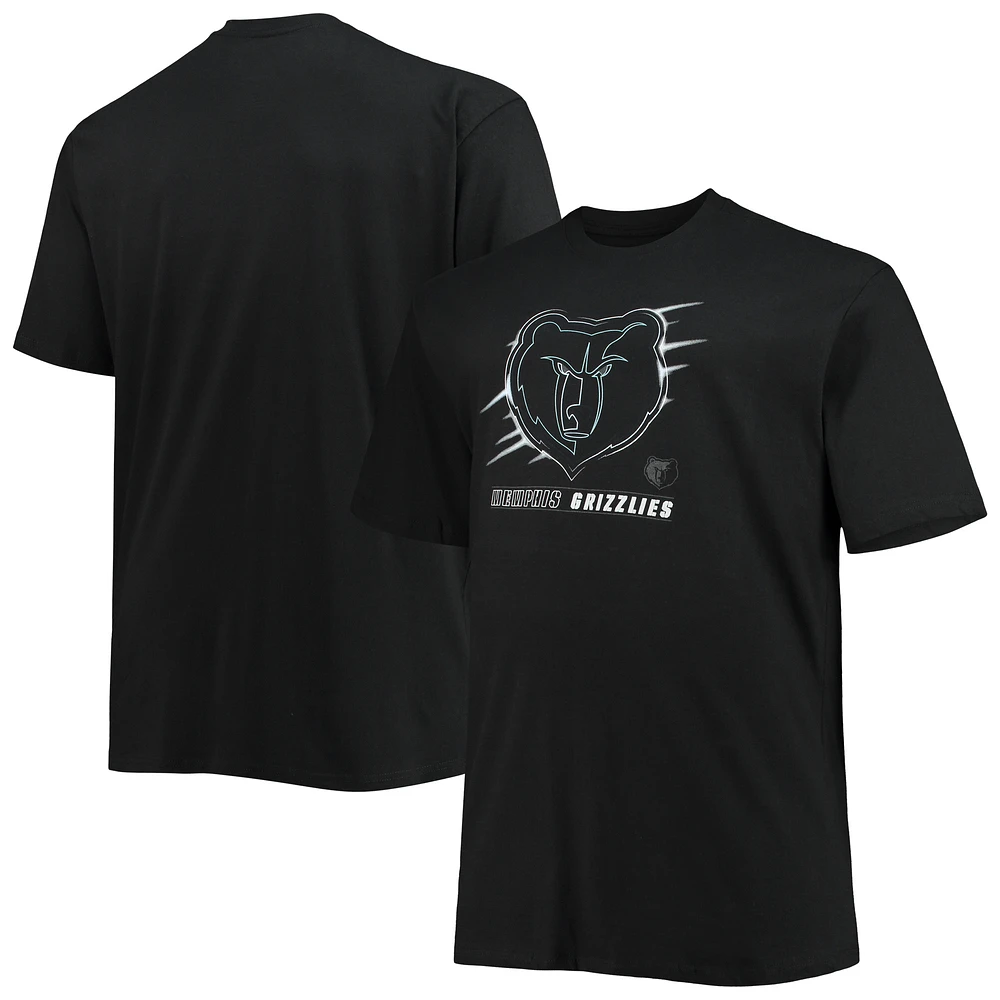 Men's Black Memphis Grizzlies Big & Tall Pop T-Shirt