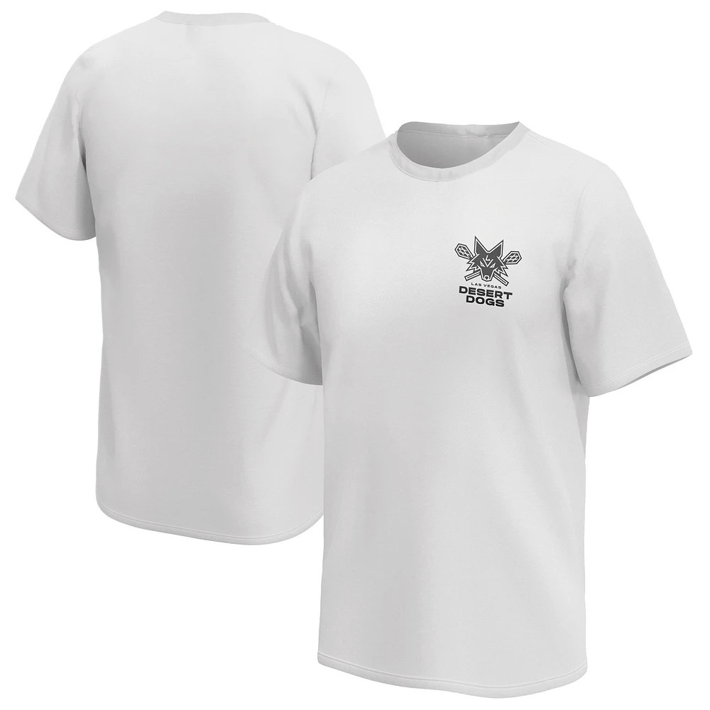 Youth White Las Vegas Desert Dogs Primary Logo T-Shirt