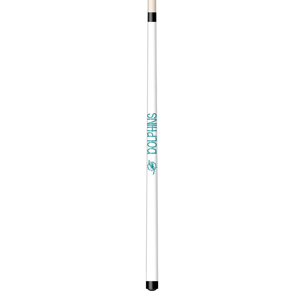 Imperial White Miami Dolphins Short Billiard Cue