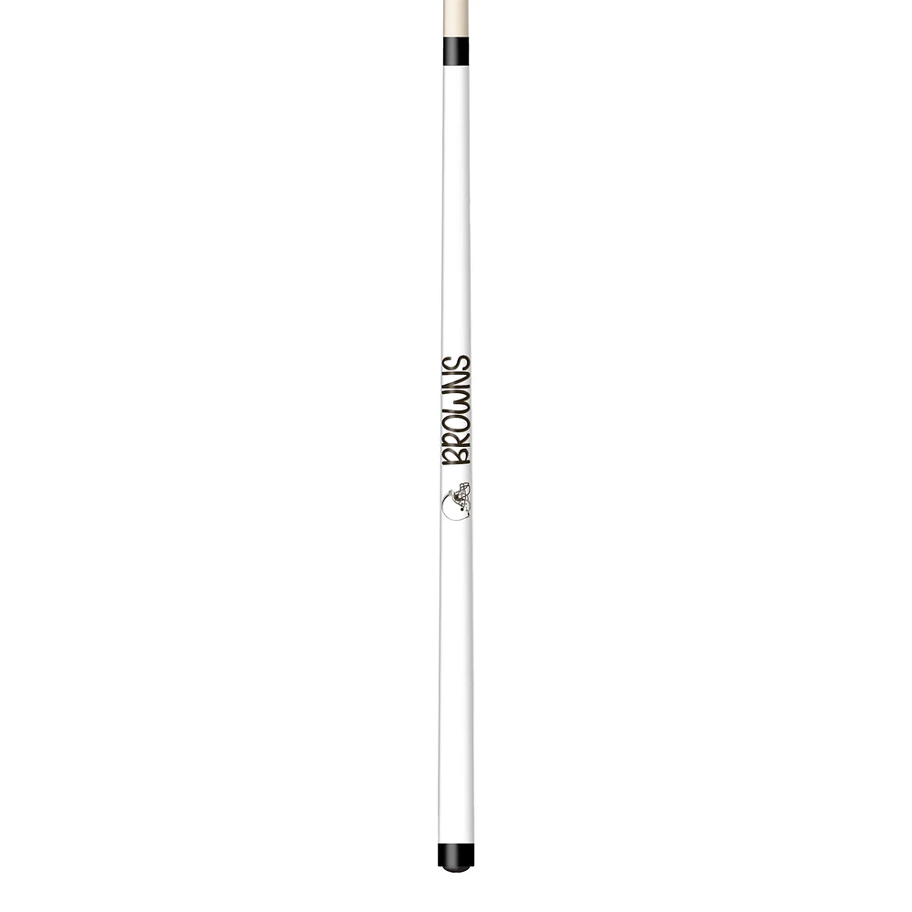 Imperial White Cleveland Browns Short Billiard Cue