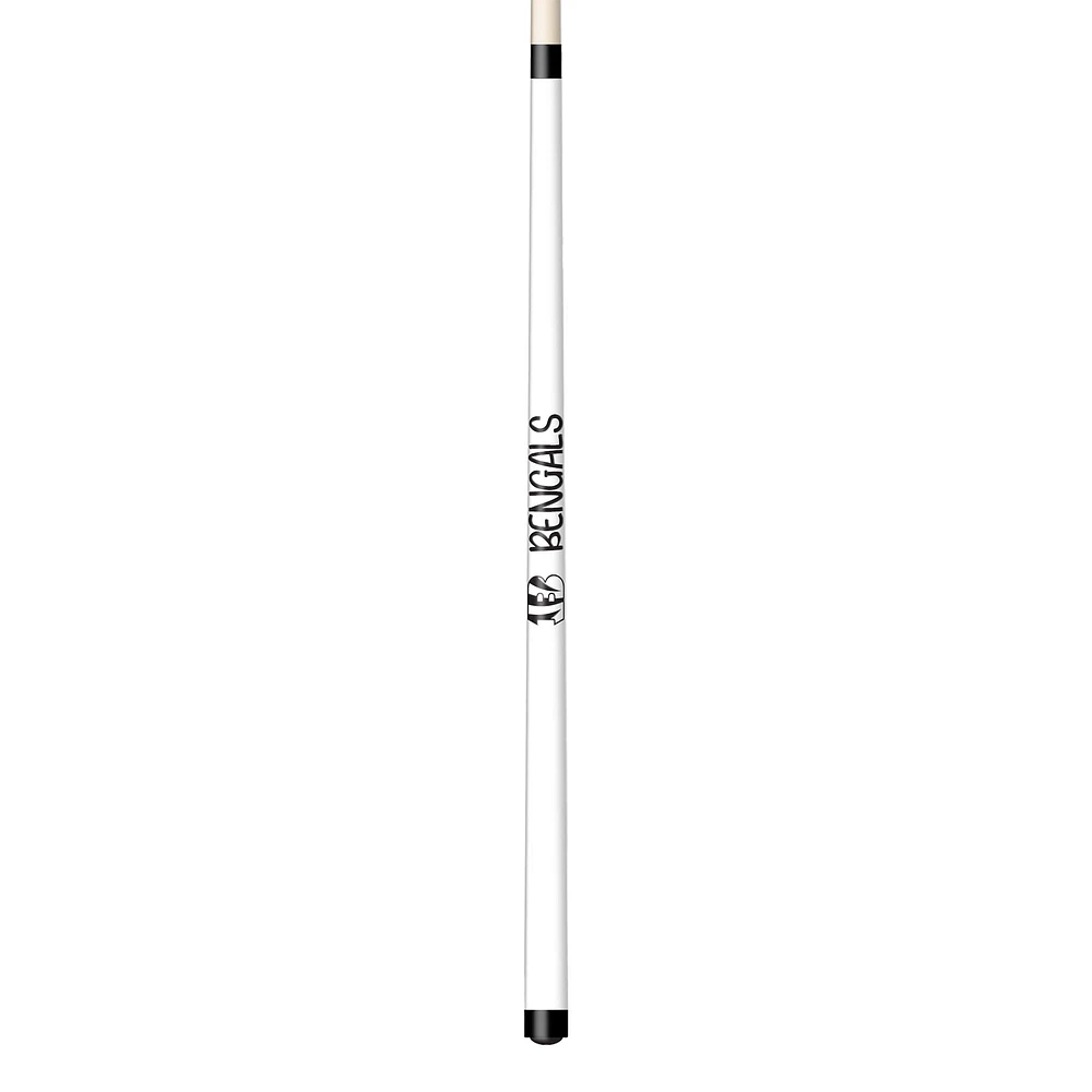 Imperial White Cincinnati Bengals Short Billiard Cue