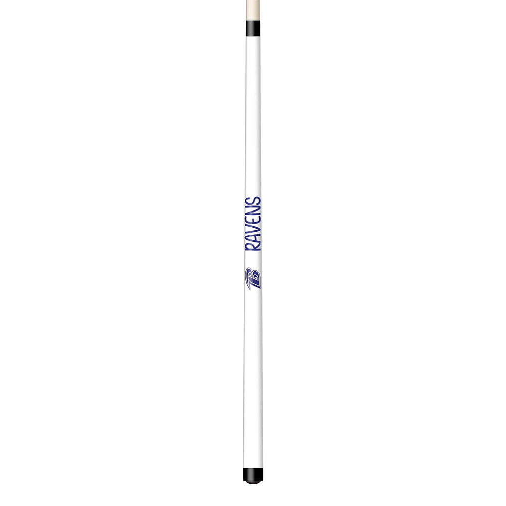 Imperial White Baltimore Ravens Short Billiard Cue