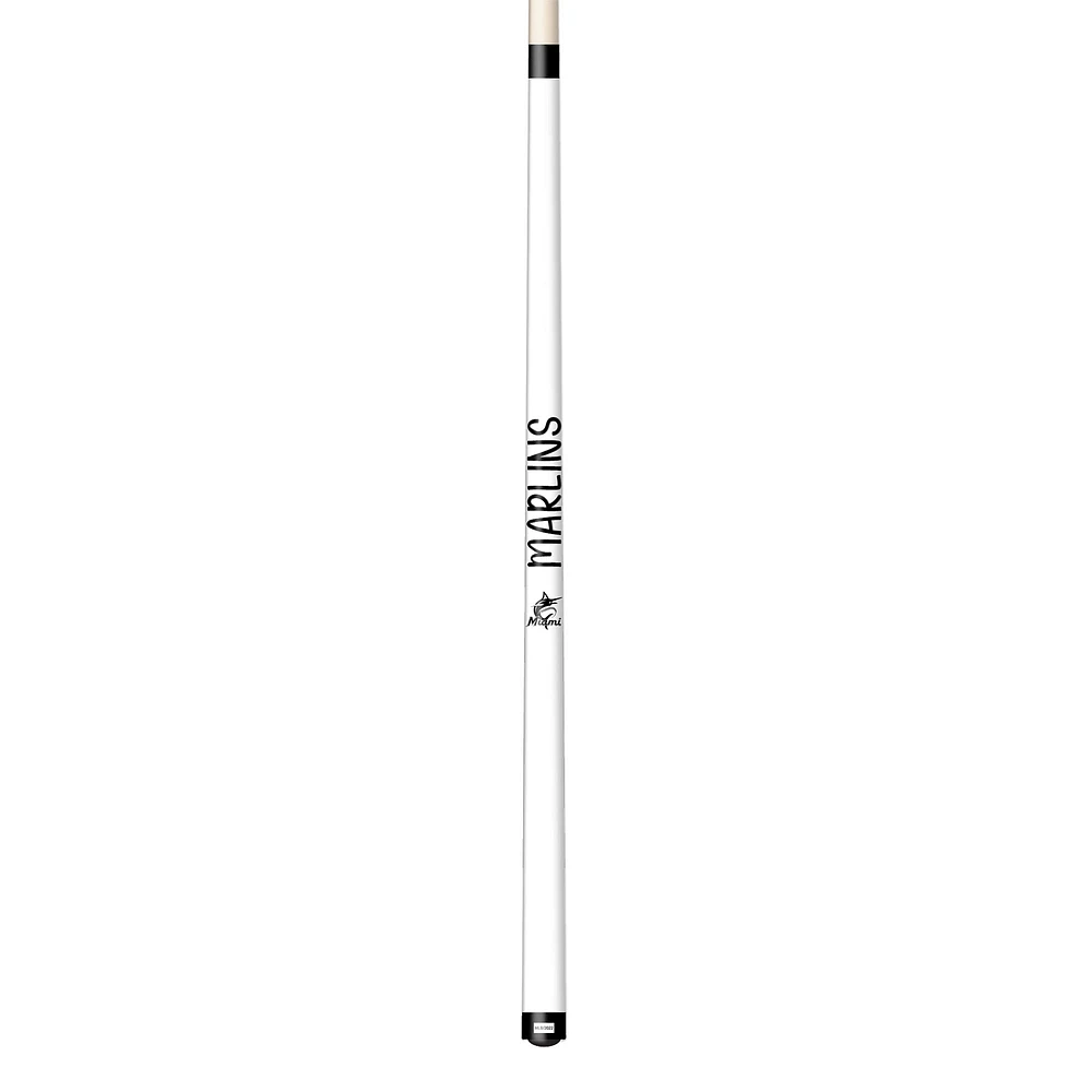 Imperial White Miami Marlins Short Billiard Cue