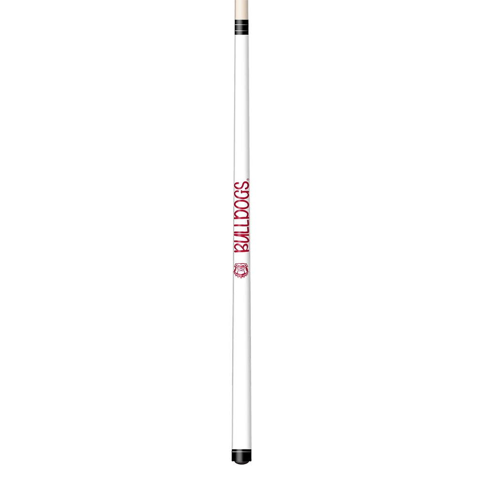 Imperial White Georgia Bulldogs Short Billiard Cue