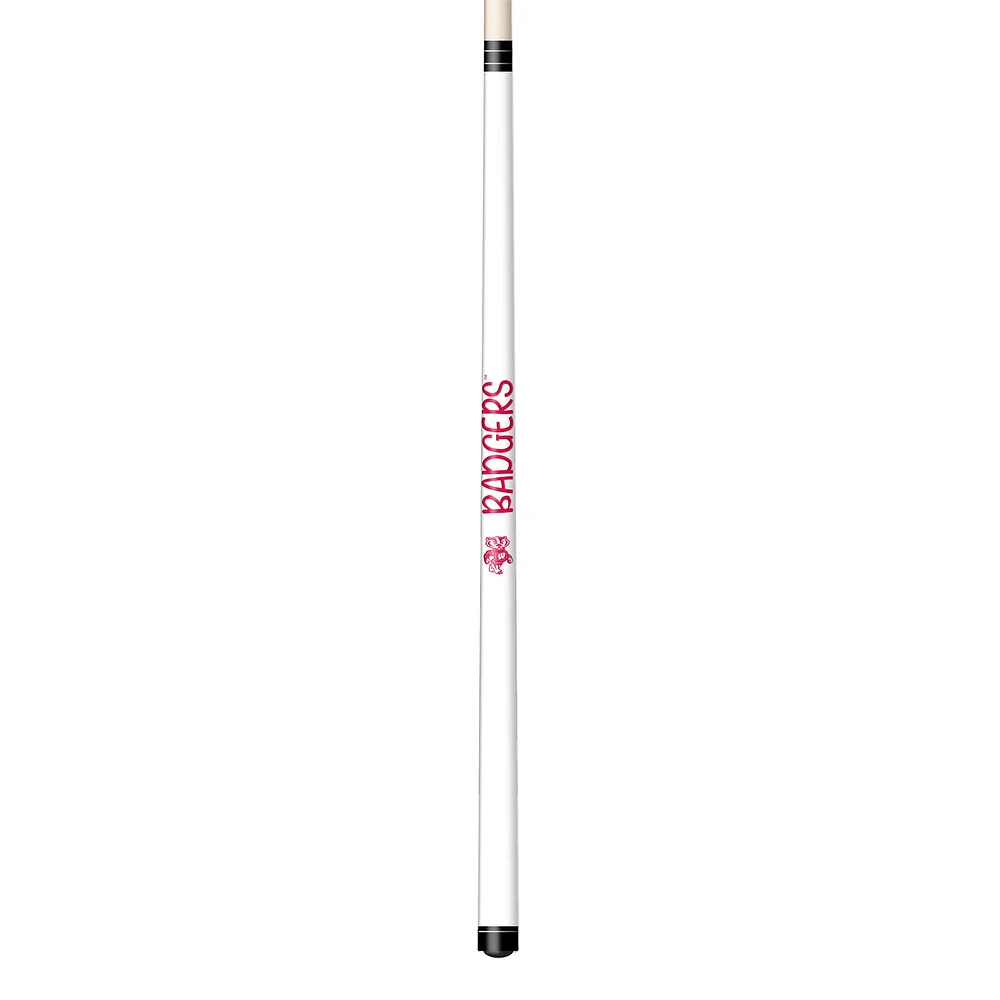 Imperial White Wisconsin Badgers Short Billiard Cue