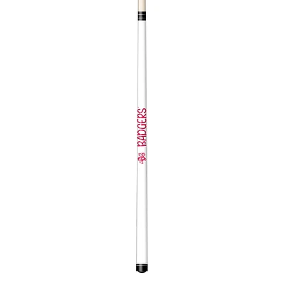 Imperial White Wisconsin Badgers Short Billiard Cue