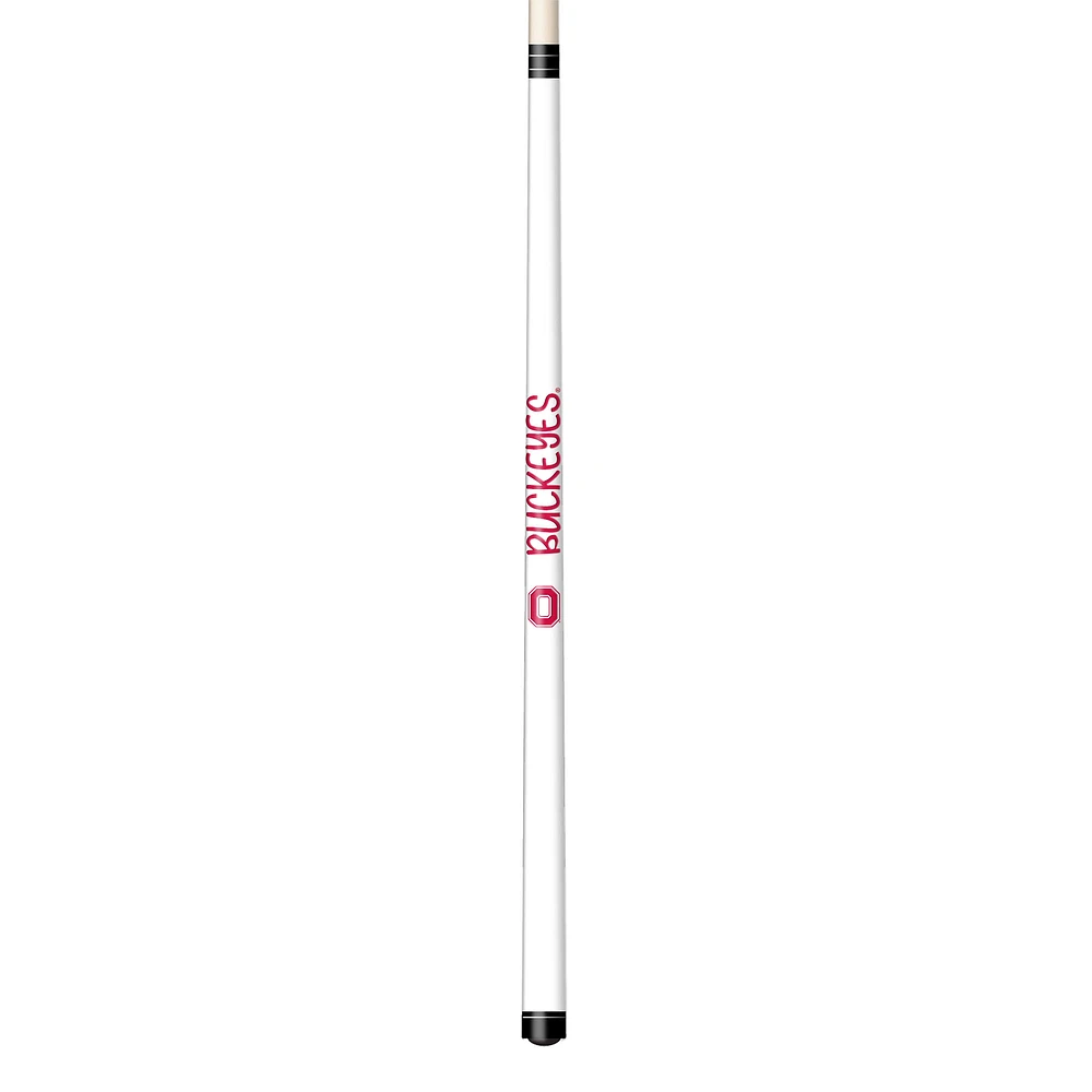 Imperial White Ohio State Buckeyes Short Billiard Cue