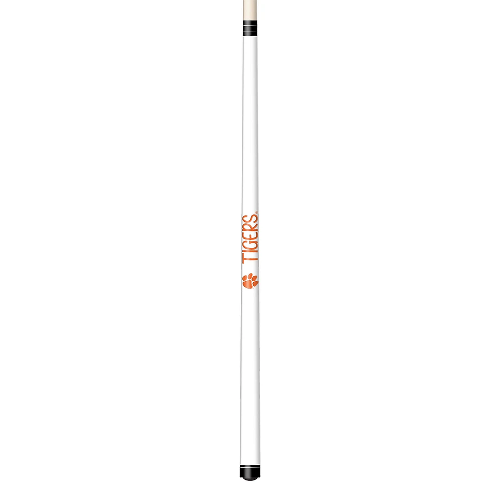 Imperial White Clemson Tigers Short Billiard Cue