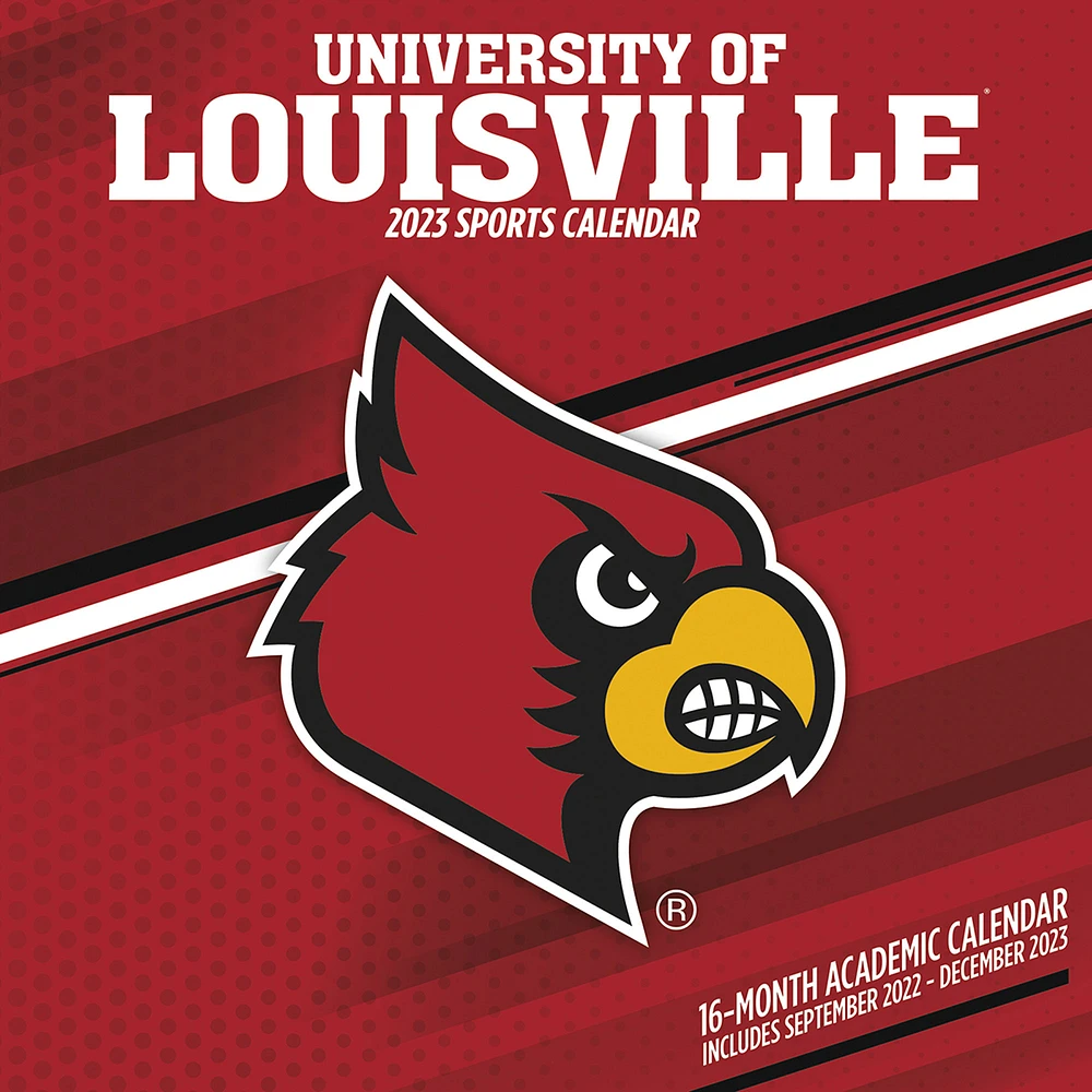Louisville Cardinals 2023 16-Month Team Wall Calendar