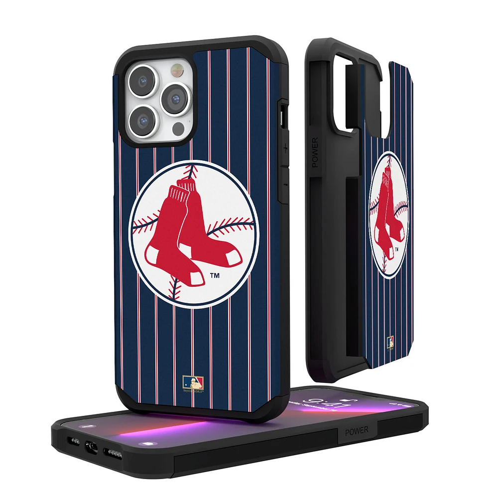 Boston Red Sox Pinstripe Cooperstown Design iPhone Rugged Case