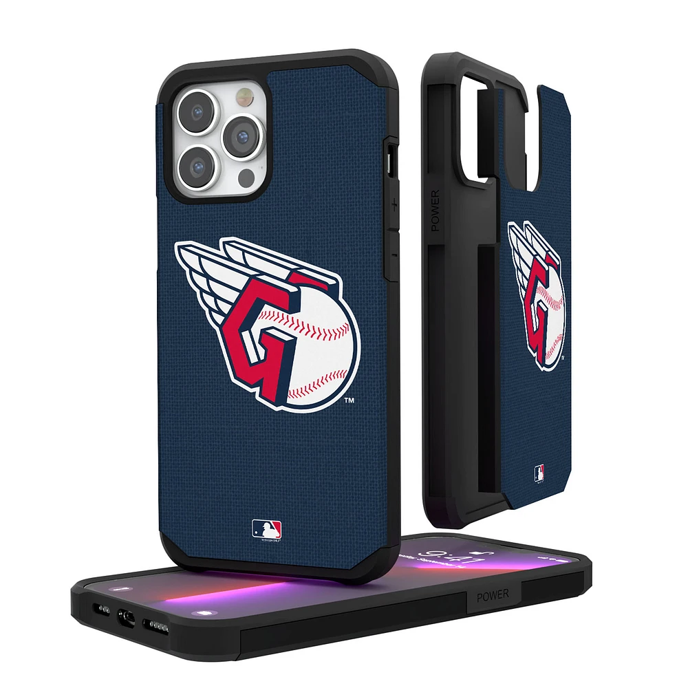 Cleveland Guardians iPhone Solid Design Rugged Case