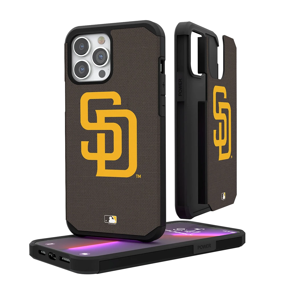 San Diego Padres iPhone Solid Design Rugged Case