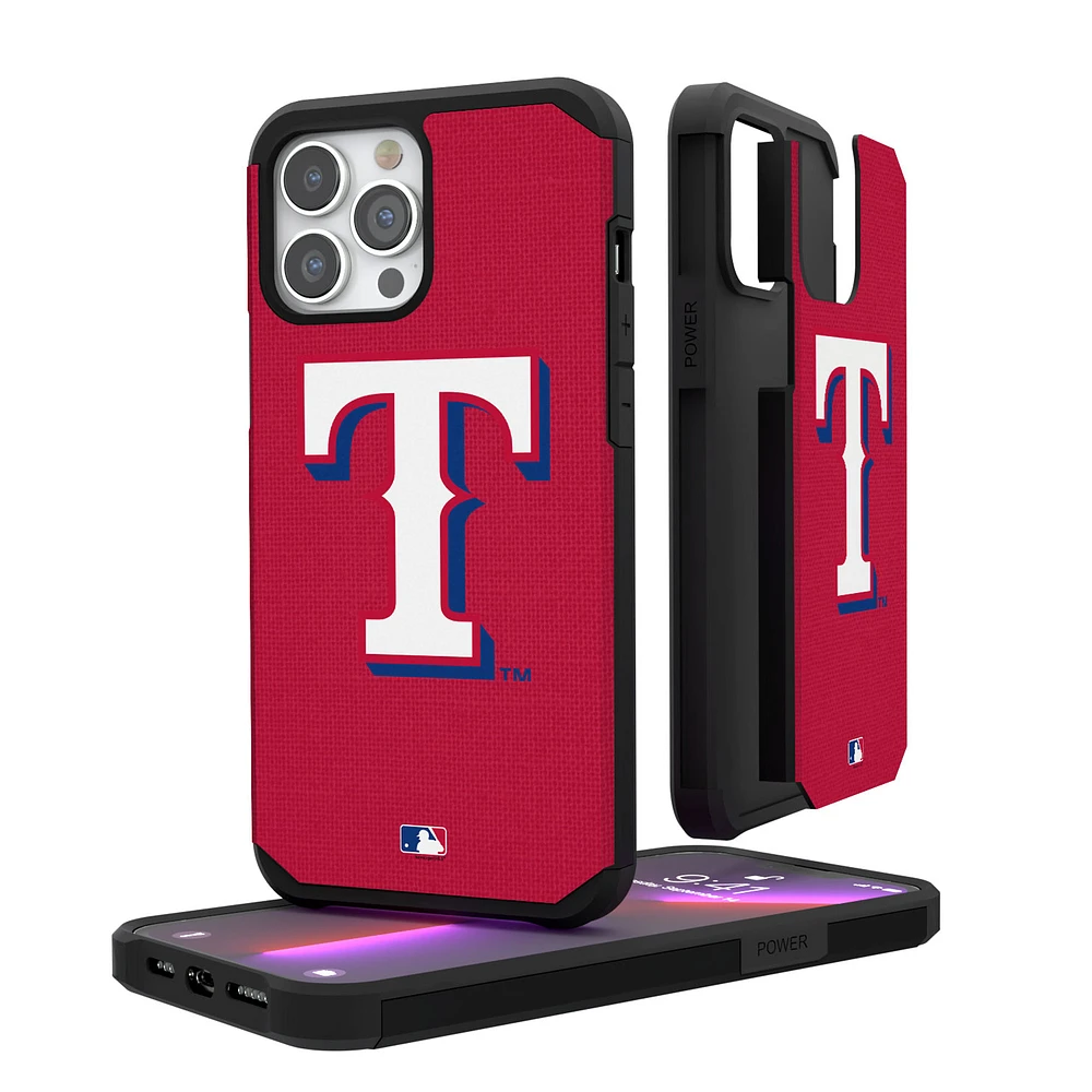 Texas Rangers Red iPhone Solid Design Rugged Case