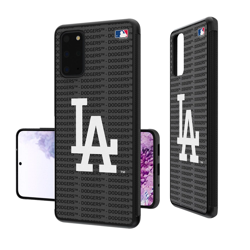 Los Angeles Dodgers Galaxy Text Backdrop Design Bump Case