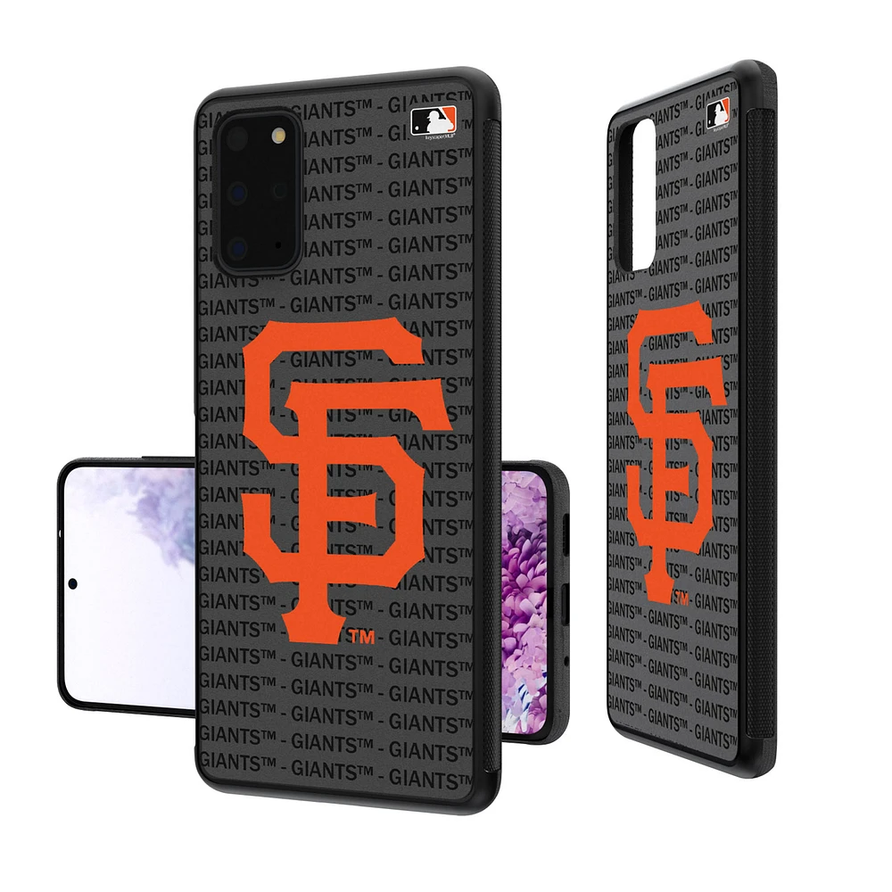 San Francisco Giants Galaxy Text Backdrop Design Bump Case