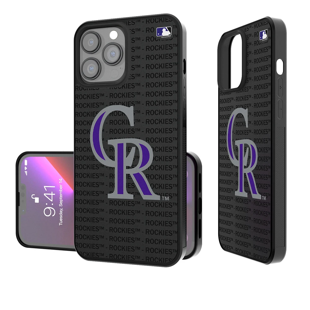Colorado Rockies iPhone Text Backdrop Design Bump Case