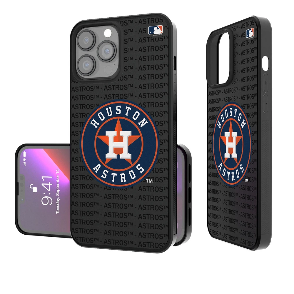 Houston Astros iPhone Text Backdrop Design Bump Case