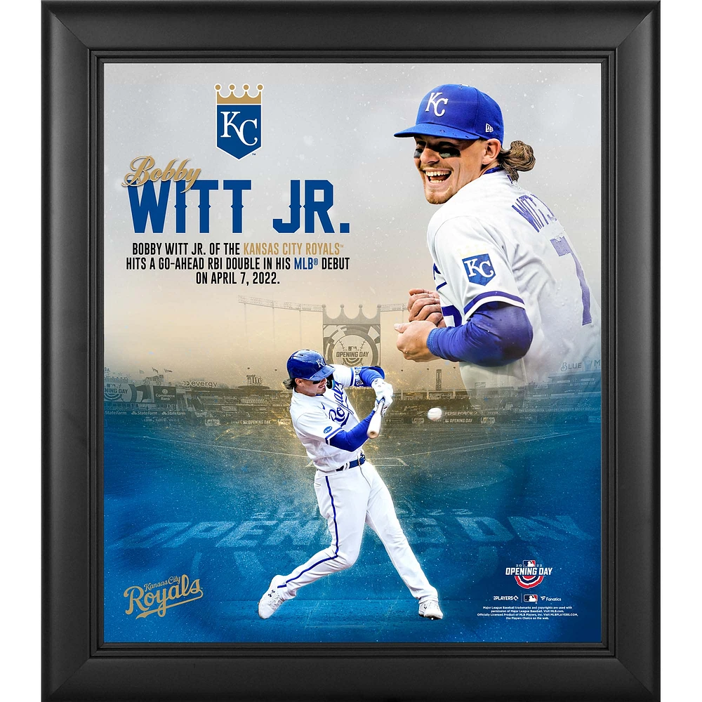 Bobby Witt Jr. Kansas City Royals Framed 15" x 17" MLB Debut Collage