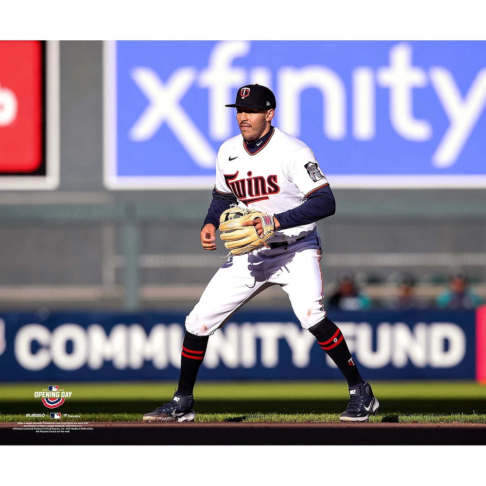 Carlos Correa Minnesota Twins Unsigned Team Debut Photograph