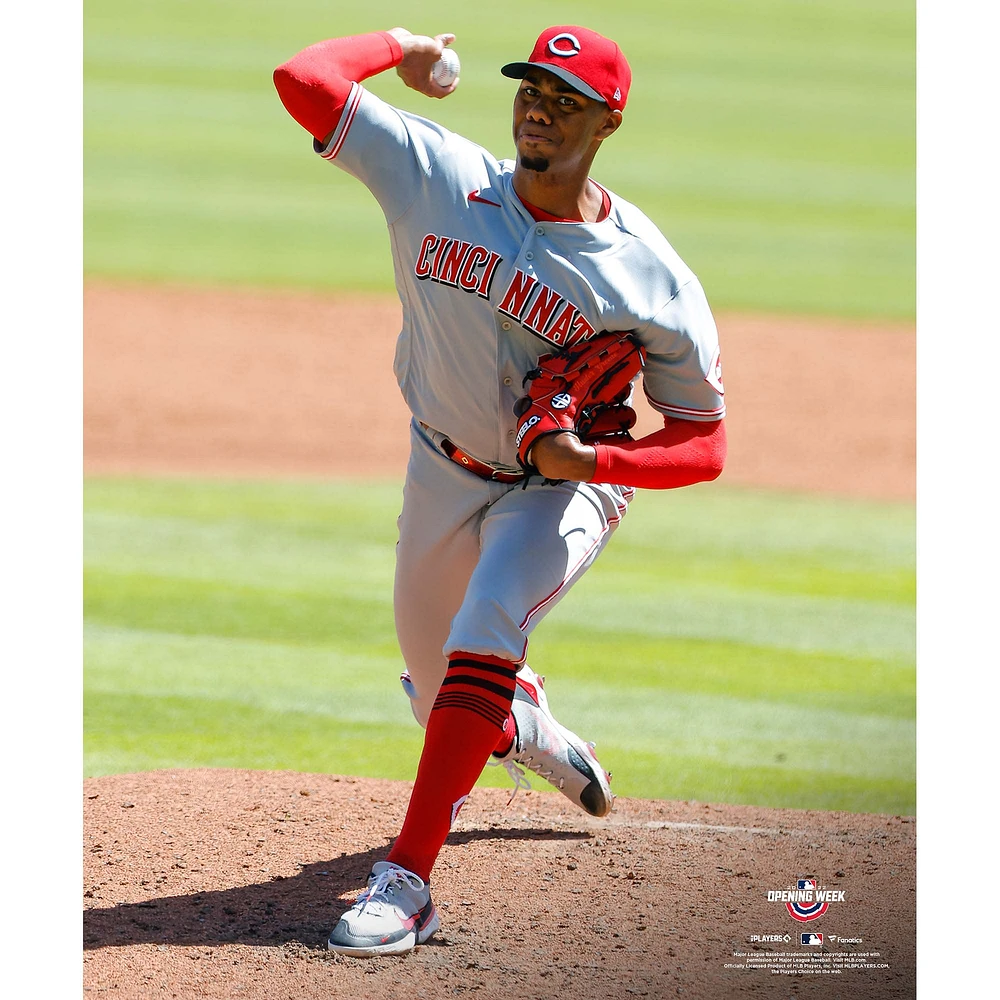 Hunter Greene Cincinnati Reds Unsigned MLB Debut Photograph