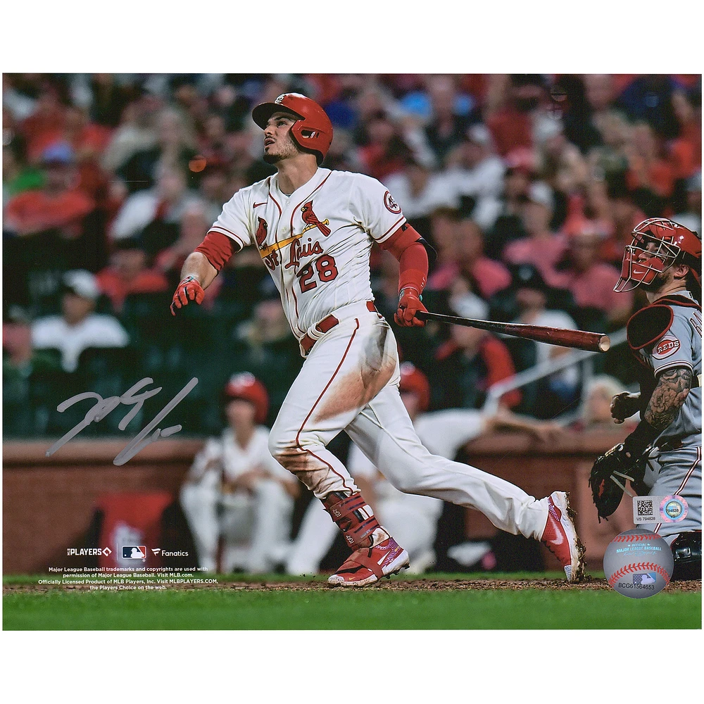 Nolan Arenado St. Louis Cardinals Autographed 8" x 10" Finishing Swing Photograph