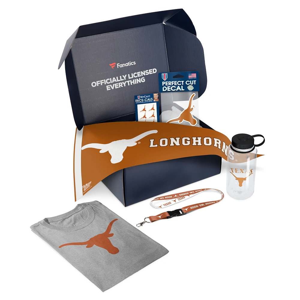 Texas Longhorns Fanatics Pack College Essentials Themed Gift Box - $72+ Value