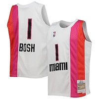 Youth Mitchell & Ness Chris Bosh White Miami Heat 2011/12 Hardwood Classics Swingman Jersey
