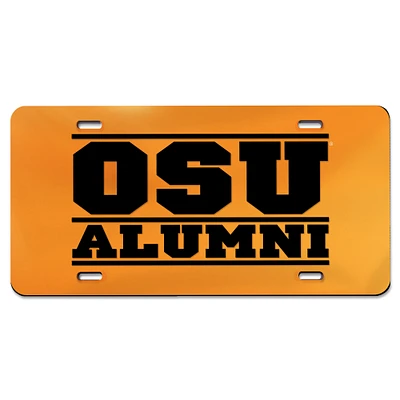 WinCraft Orange Oklahoma State Cowboys Alumni Laser Cut Acrylic License Plate