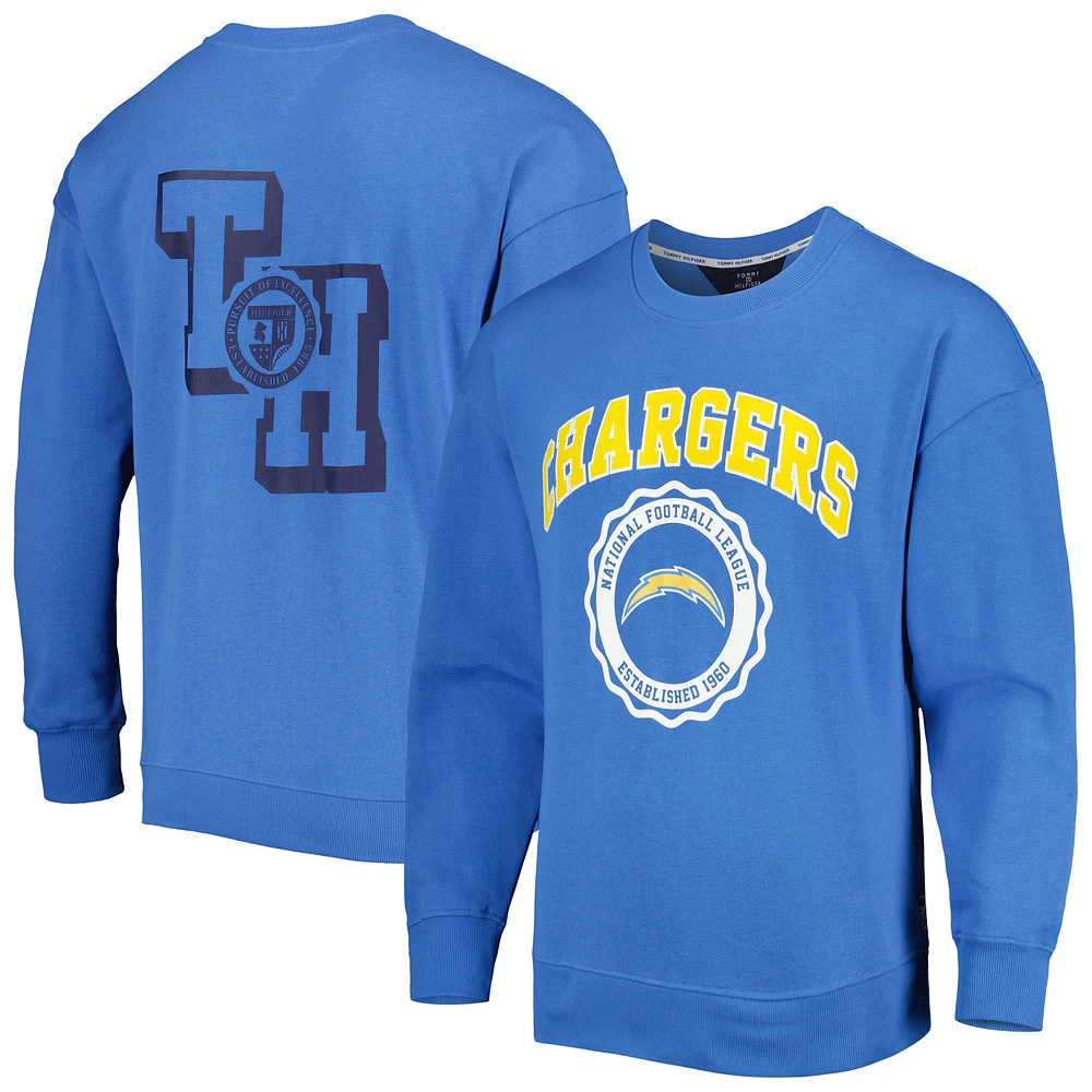 Men's Tommy Hilfiger Powder Blue Los Angeles Chargers Ronald Crew Sweatshirt