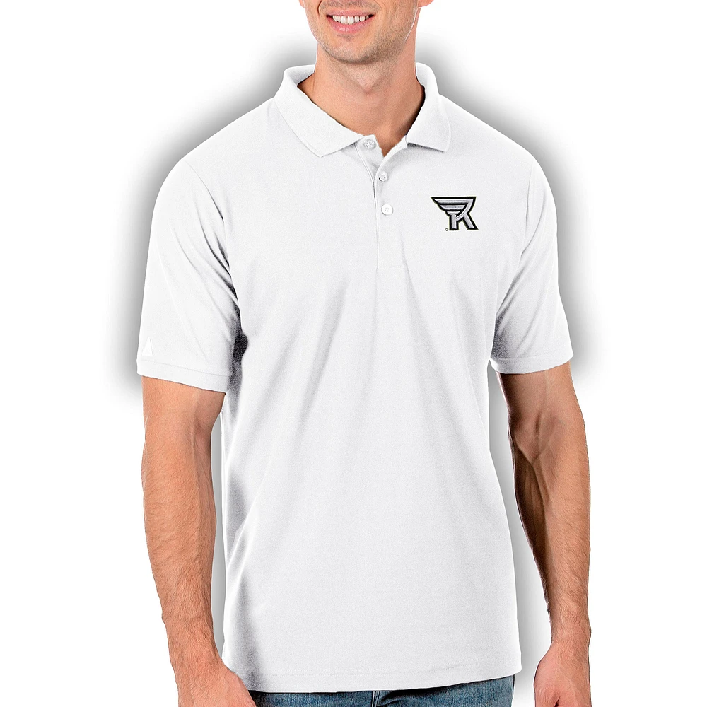 Men's Antigua White Rochester Knighthawks Legacy Pique Polo