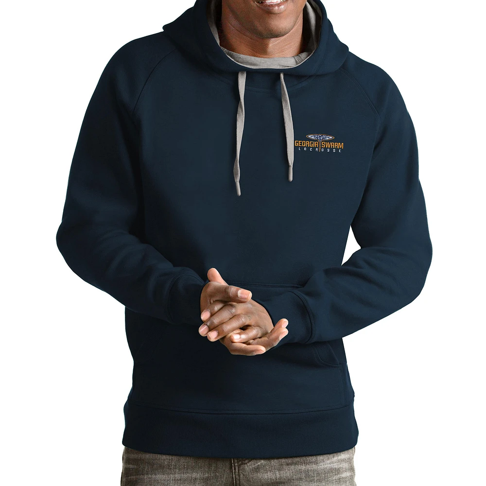 Men's Antigua Navy Georgia Swarm Victory Pullover Hoodie