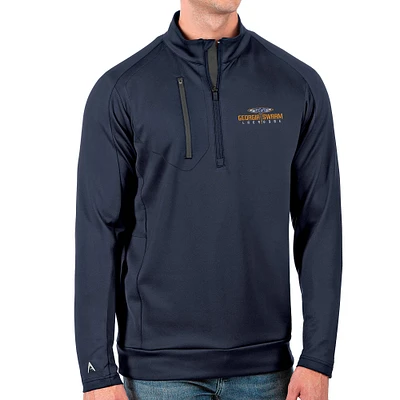 Men's Antigua Navy Georgia Swarm Generation Quarter-Zip Pullover Top
