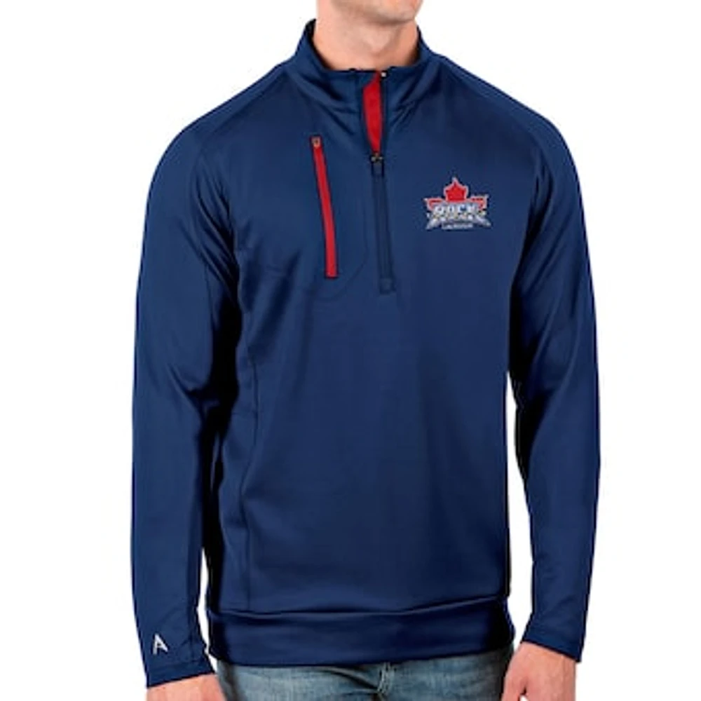 Men's Antigua Navy Toronto Rock Generation Quarter-Zip Pullover Top